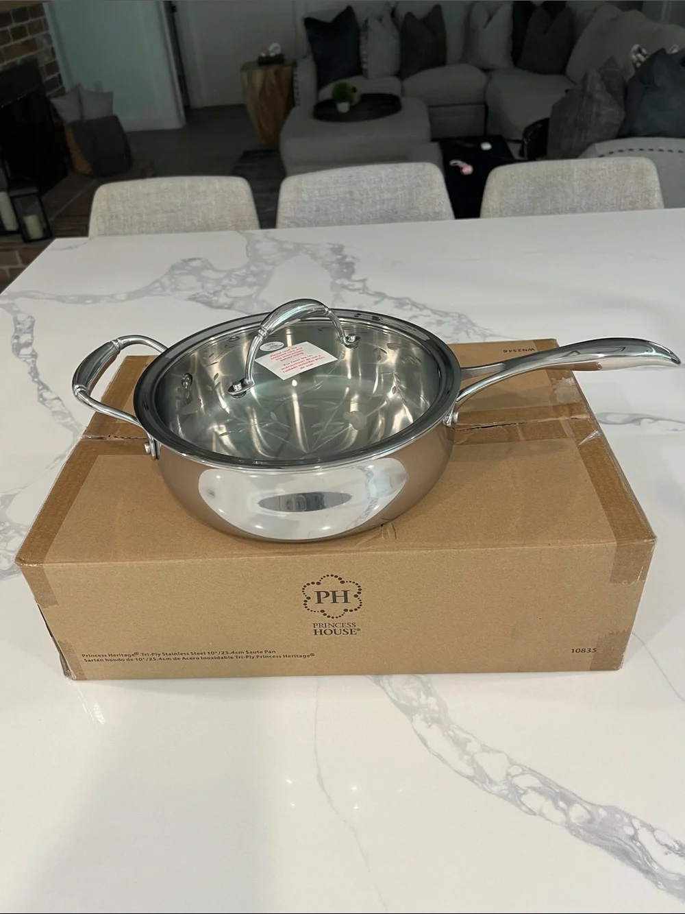 Princess House Stainless  steel Saute  PAN..